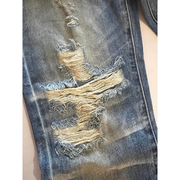 FREE PEOPLE NWT WOMEN'S 25 "THE VIRGIN LABEL" DISTRESSED SKINNY JEAN - Picture 14 of 14